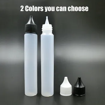 

Pen shape Bottles 15ml E Liquid Bottles with Long Dropper Plastic Empty Pen Style white black cap Bottle LDPE bottles 2pcs/lot