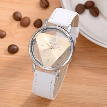 

Elegant Women Watches Fashion Hollow Minimalist Design Triangle Quartz Wristwatches Casual Unique Ladies Clock Bayan Kol Saati