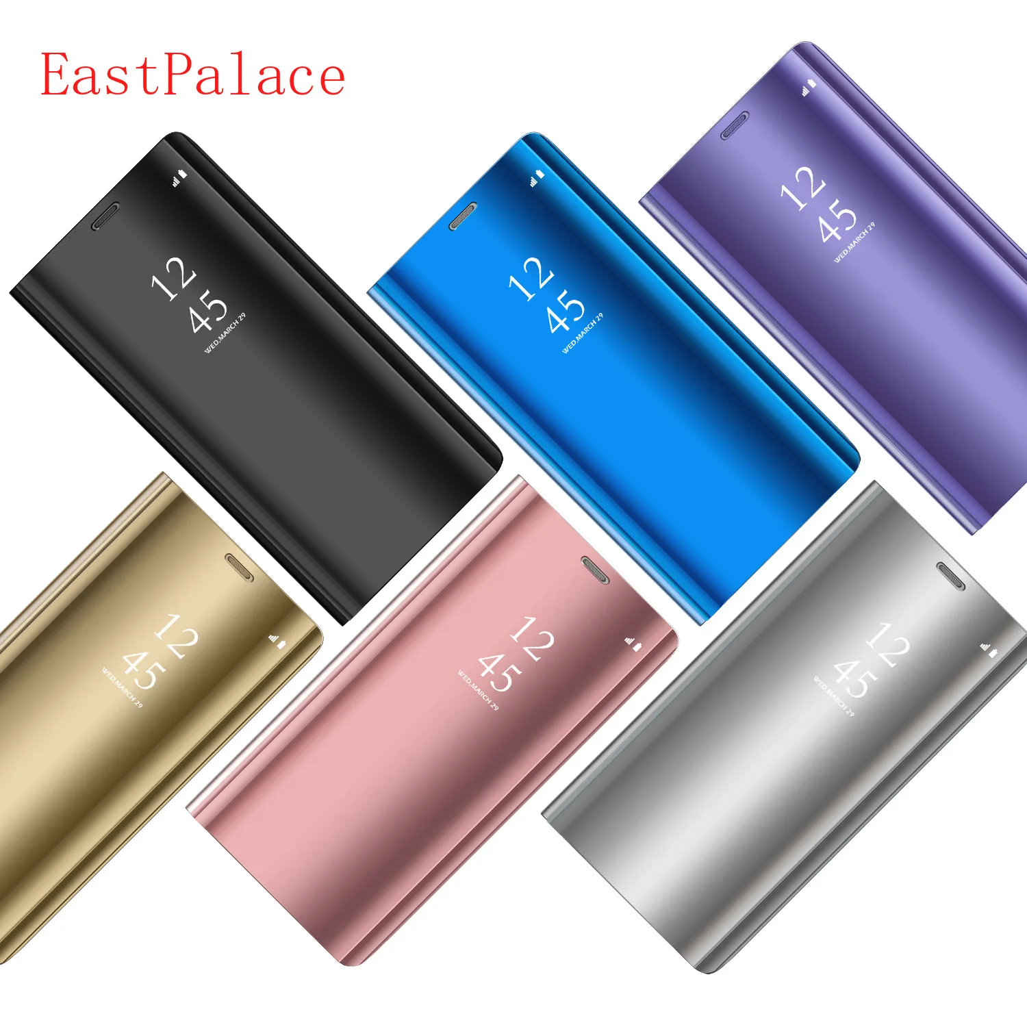 

Chip Smart Cover Mirror Flip Case for Samsung Galaxy S10 Plus Lite Note 9 8 S9 S8 Plus S7 S6 Edge Plus Phone Cases Back Cover