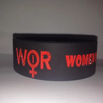 

LOGO: WOR WOMEN OF OBSTALCE RACINGINVINCIBLE Wristband Silicone Bracelet 1''