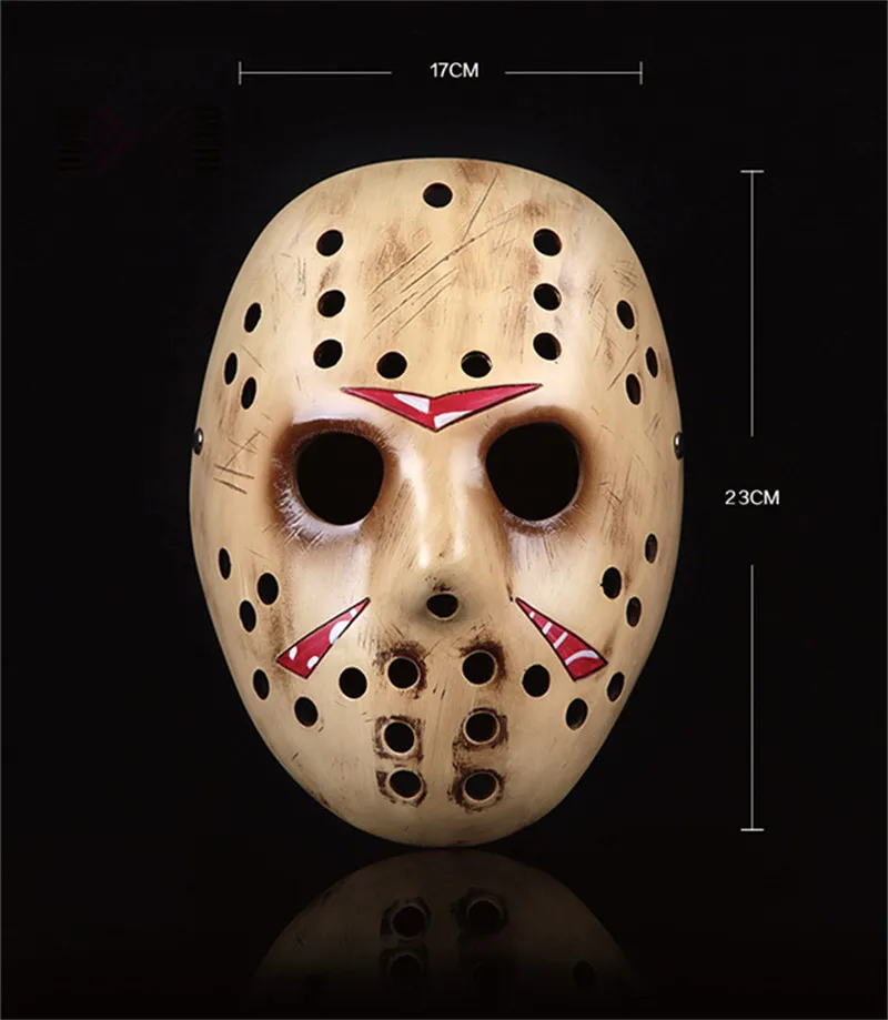 Grade Resin Jason Full Face Mask Freddy Vs Jason Movie Theme Halloween Party Cosplay Horror Halloween Masks Party Props FA103 (13)