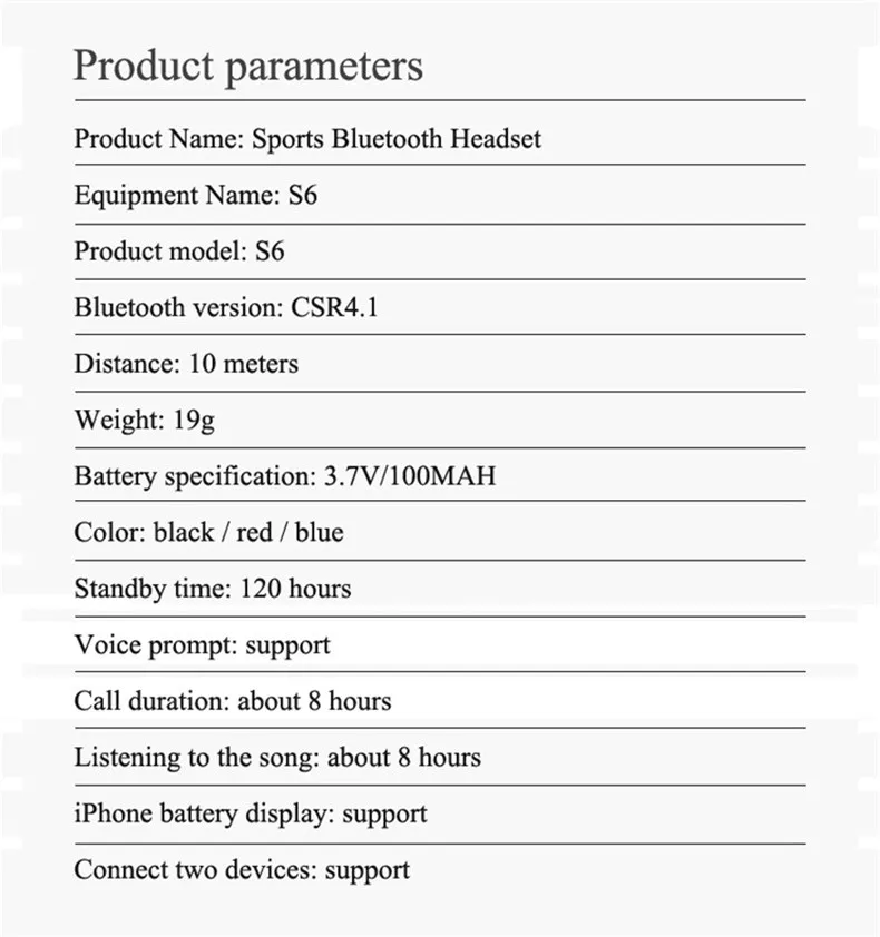 Inpher S6 стерео беспроводные Bluetooth наушники для Xiaomi iPhone auriculares fone de ouvido с микрофоном для телефона и музыки