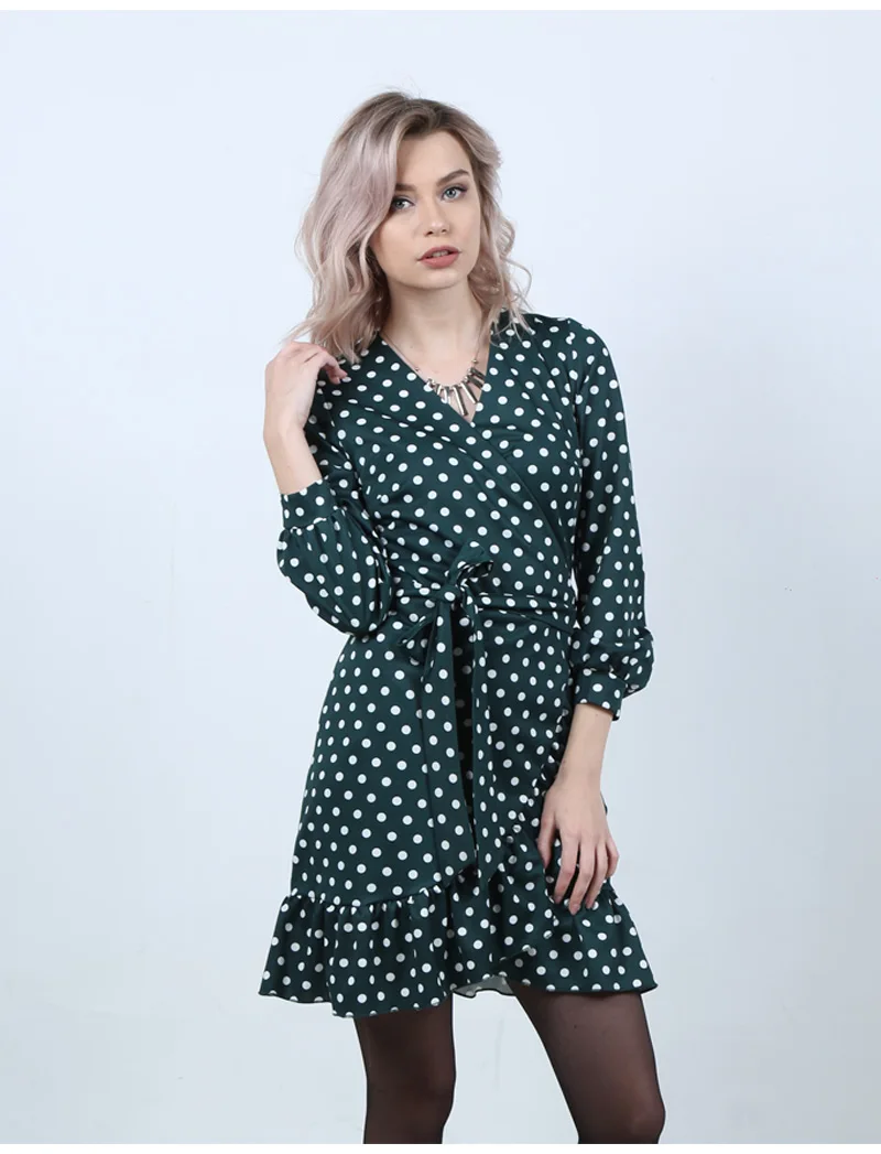 C020XQ-Women-Polka-Dot-Blue-Green-Wrap-Dress_03