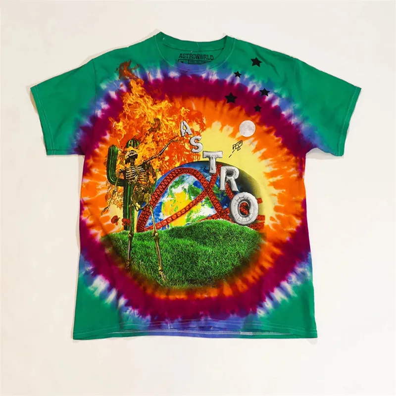 TRAVIS SCOTT Astroworld Tie Dye T Shirt 