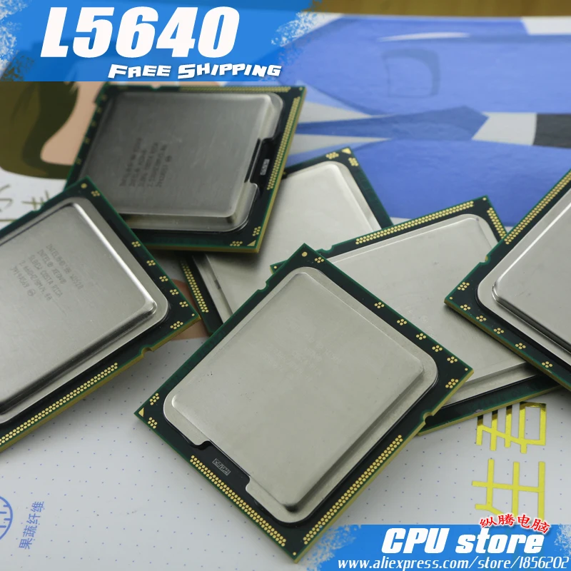 Процессор Intel Xeon L5640 cpu/2,26 ГГц/LGA1366/12 МБ/L3 кэш/шесть ядер/серверный cpu, есть, L5630 cpu