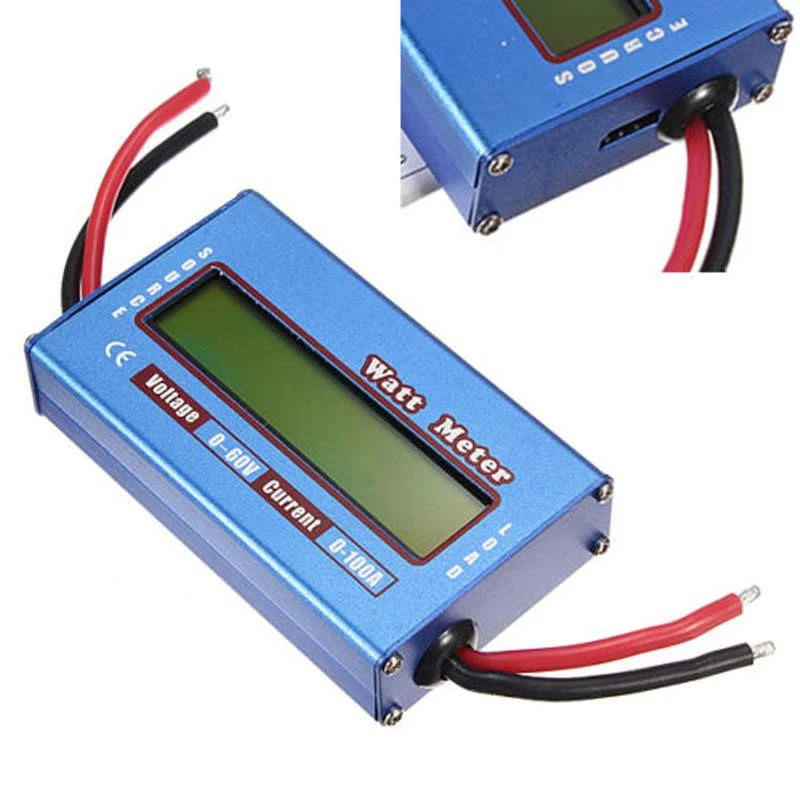 DC 100A 60V power meter 0-100A current 0-60V battery Analyzer Watt Meter voltage measurement | Инструменты