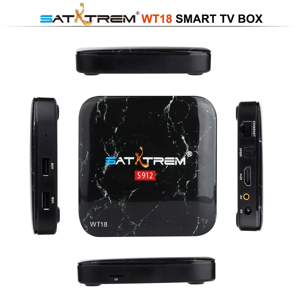 SATXTREM WT18 Amlogic S912 Восьмиядерный Android 7,1 ТВ-приставка 3 ГБ DDR3 32 Гб 2,4 г/5 ГГц wifi гигабитная LAN Google Play смарт-приставка