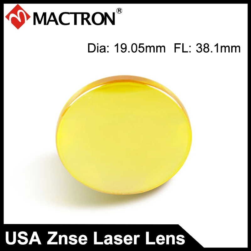 

USA Imported CVD ZnSe Co2 Laser Focus Lens Dia 19.05mm FL38.1mm For Laser Machine