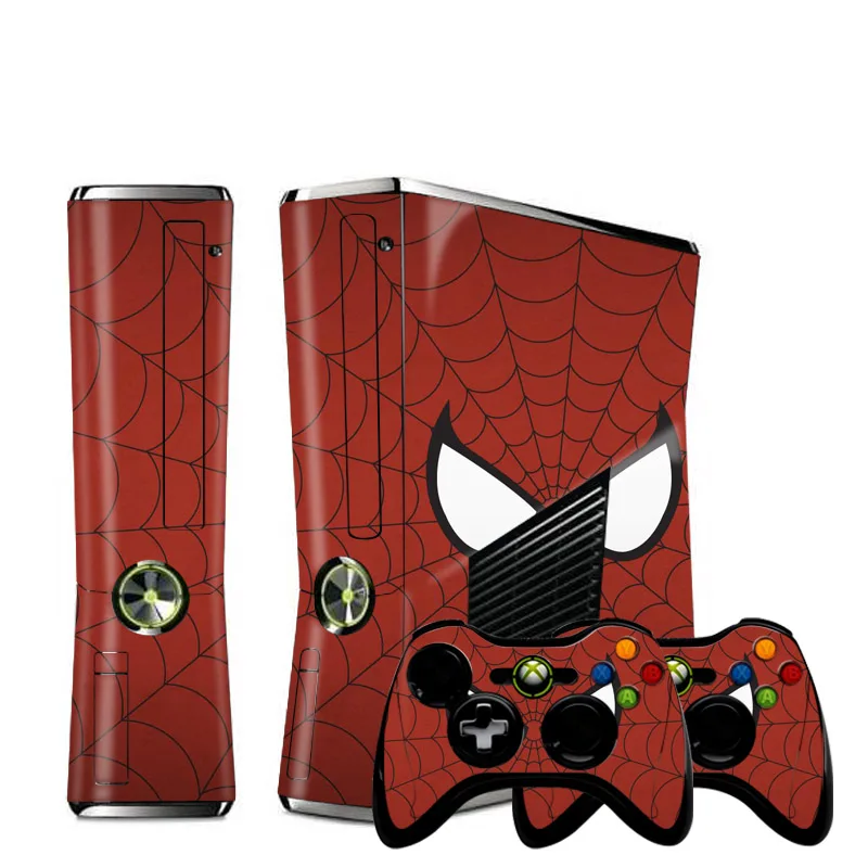 Виниловый чехол для консоли 3D Spider Wood Custom Man наклейки Microsoft Xbox 360 SLIM защитный