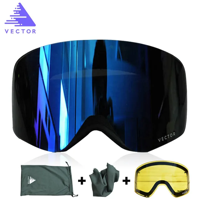 US $35.99 Men Winter Ski Goggles with UV400 Antifog Double Lens Big Spherical Glasses Women Snow Snowboard S