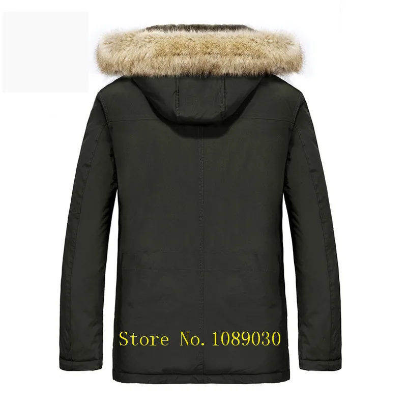  AFS JEEP Russia Winter Jacket Men Intelligent Design Smart Heating Temperature Controllable Fur Col - 32918736177
