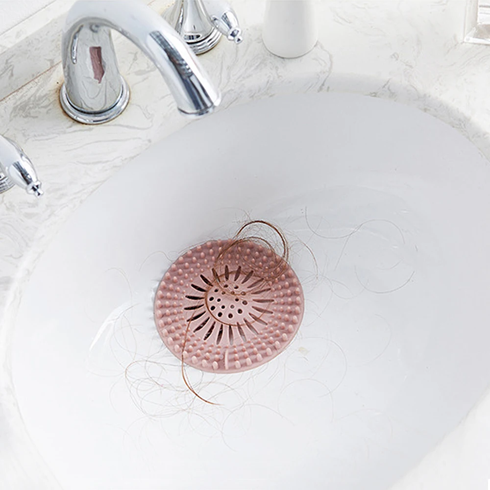 Для ванной для кухни для раковины фильтр для волос анти-блокирующий фильтр канализационный трап часы с чашкой на присоске для ванной Слив для кухонной раковины
