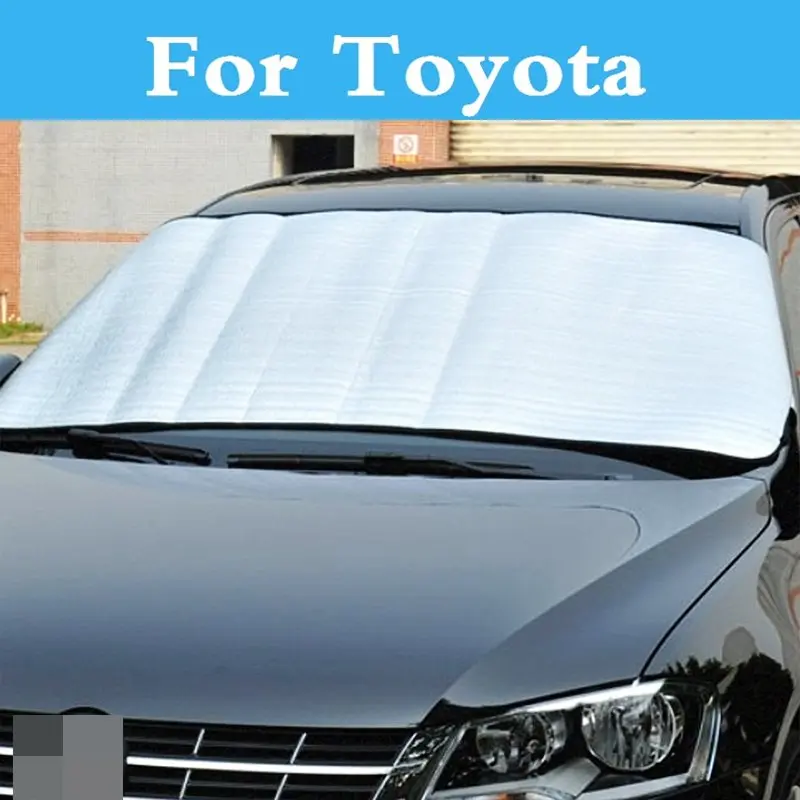 Applied Foldable Car Front Windshield Sunshade Visor Cover Film For Toyota Verossa Vios Vitz WiLL Cypha Windom Yaris Highlander |
