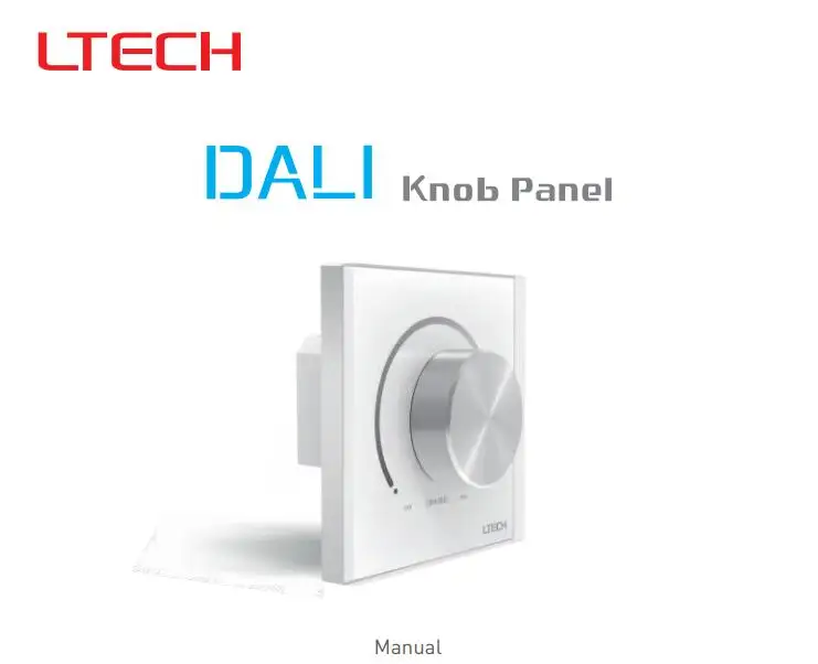 

NEW LTECH E6-DA1 Wall Mount Dali DALI knob LED panel Dimmer Dali LED Switch Controller for led strip COB down light Free ship