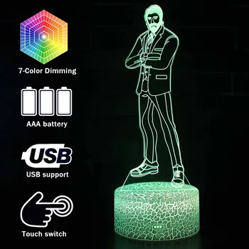 

Magiclux Novelty Lighting 3D Illusion LED Lamp Fortress night John Wick Night Lights For Kids Bedroom Decoration Battle Royale