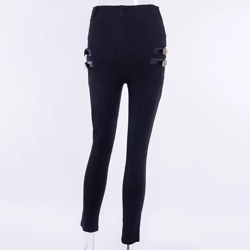 Винтажные женские брюки-карандаш с высокой талией, женские брюки с поясом, женские брюки