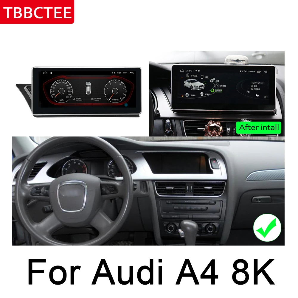 Top For Audi A4 8K 2009~2015 MMI Original Style Multimedia Player 10.25" HD Screen Stereo Android Car GPS Navigation Map Auto Radio 4