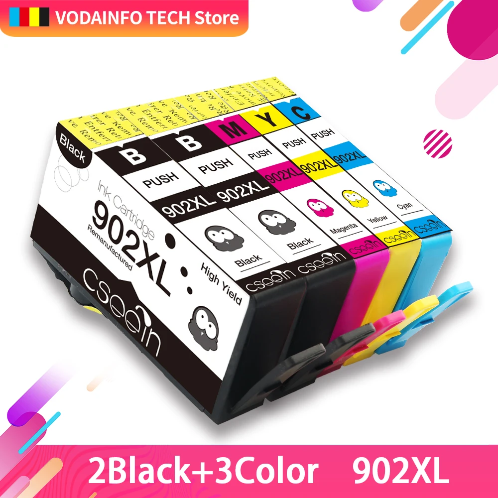

QSYRAINBOW Compatible 902 Ink Cartridge for HP 6960 6961 6963 6964 6965 6966 6970 6971 6974 6975 6978 6979 All-in-one Printer