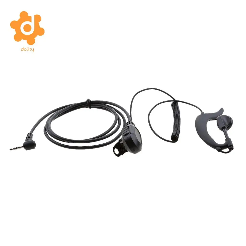 2.5MM 1-Pin Plug G Shape Clip-Ear Earpiece Headset Mic for Motorola Talkabout 2 Two Way Radio Walkie Talkie 1-pin