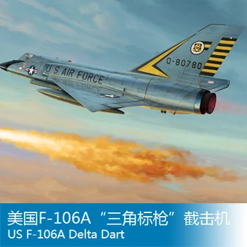 

Trumpet player 1/72 us F-106A "triangle javelin" aircraft Assembly model Toys