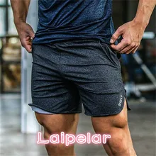 Новые летние мужские фитнес Шорты; модная обувь для отдыха; Спортзалы, бодибилдинг тренировки Мужской до середины икры-Длина укороченные штаны брендовые штаны