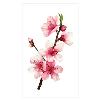 

New arrive Waterproof Temporary Tattoo Sticker 10.5*6 cm plum blossoms Tattoo water transfer fake Flash tattoos for men girl