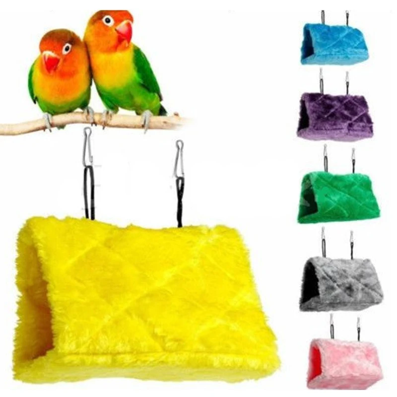 

High Quality Plush Hut Hammock Hanging Cave Cage Snug Hut Tent Bed Bird Parrot Conure Toy Parrot Hammock