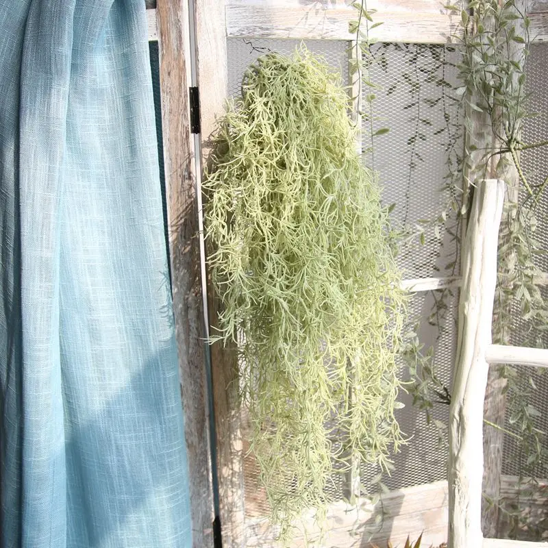 Artificial Hanging Glass Plant Fake Leaf shaped Leaves Vine Garland Home Garden Wall Hanging