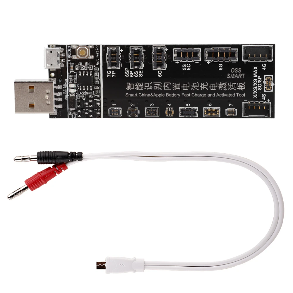 

Phone Battery Activation Board Plate Charging USB Cable Jig for iPhone Huawei Samsung Xiaomi Circuit Test