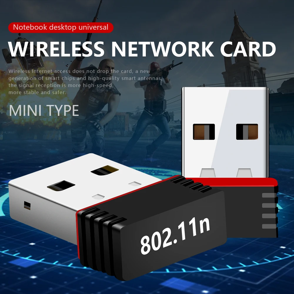 Мини 802.11n/g/b Wifi 2,4 ГГц~ 2,4835 ГГц беспроводной сетевой адаптер 150 Мбит/с USB ключ для ноутбука ПК Windows 7/10/xp/Vista