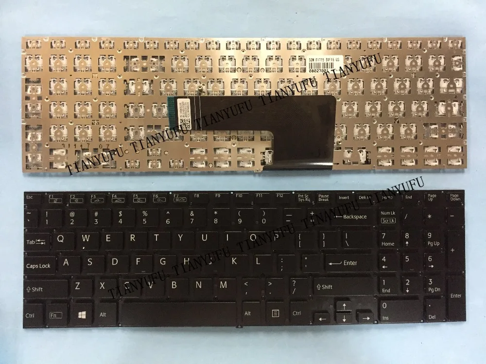 Английская клавиатура для ноутбука SONY Vaio Fit 15 SVF152 SVF153 SVF15A SVF15E SVF15A16CXB SVF15N17CXB SVF15210 US |