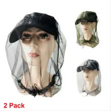 Открытый Кемпинг Москитная сетка защита для лица москитный сетчатый головной убор Насекомые Пчела Летающий головной убор