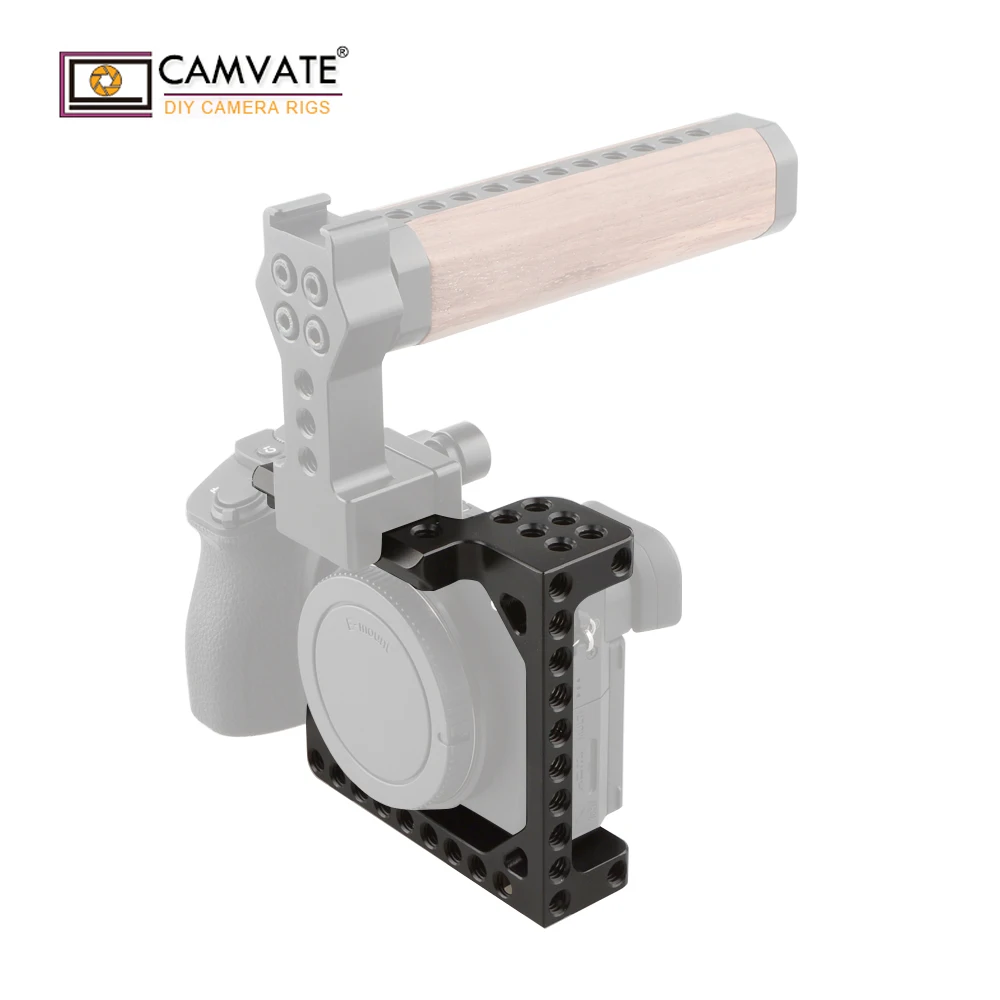 

CAMVATE DSLR Camera Cage Rig With Quick Release NATO Safety Rail For Sony A6000 /A6300 /A6400/A6500 /A6600/Canon Eos M / M10 New