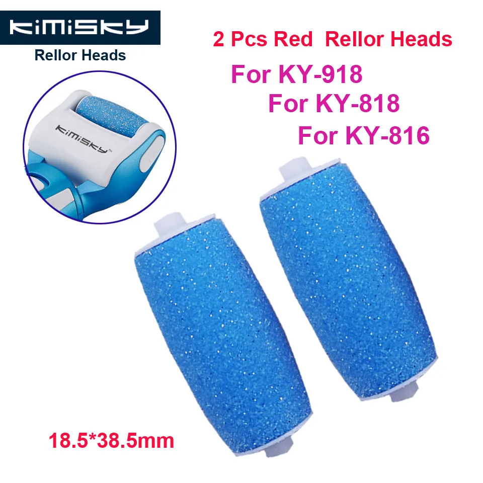 Blue Foot care tool Roller Heads pedicure herramientas hard Roller Heads 2pcs KIMISKY KY-816/818