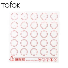 Tofok силиконовый коврик для макарон 25 кругов DIY подставка в виде бисквита прокатки теста Лист Лайнер духовка, макароны инструмент для выпечки кондитерских изделий инструмент для украшения торта