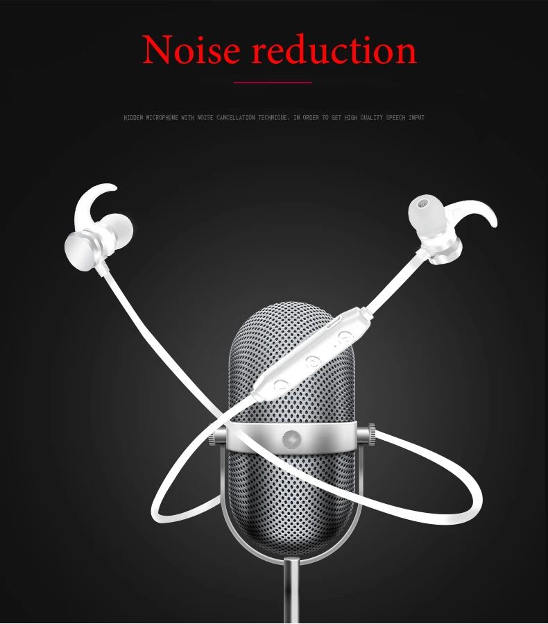 MagiftM11 Sport Bluetooth Earphone Wireless Headphone Bass Music In-ear Stereo Bluetooth Vrsion 5.0 Magnetic Headsets with Mic (9)