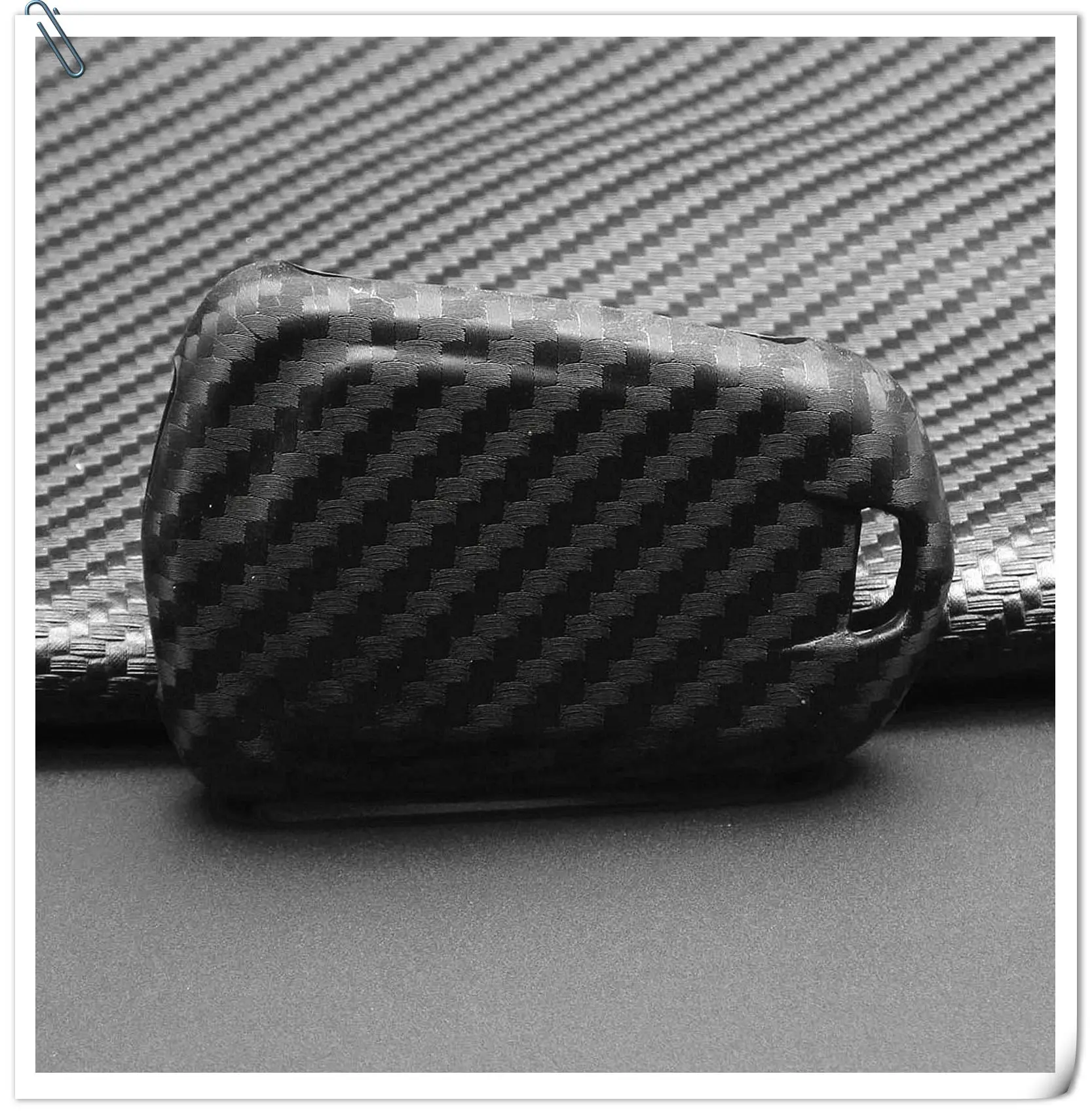 Keyforkess custodia protettiva per telecomando con telecomando in Silicone al carbonio per Cadillac ATS CT6 CTS DTS XT5 Escalade ESV SRX STS XTS ELR 4/5/6 BT -