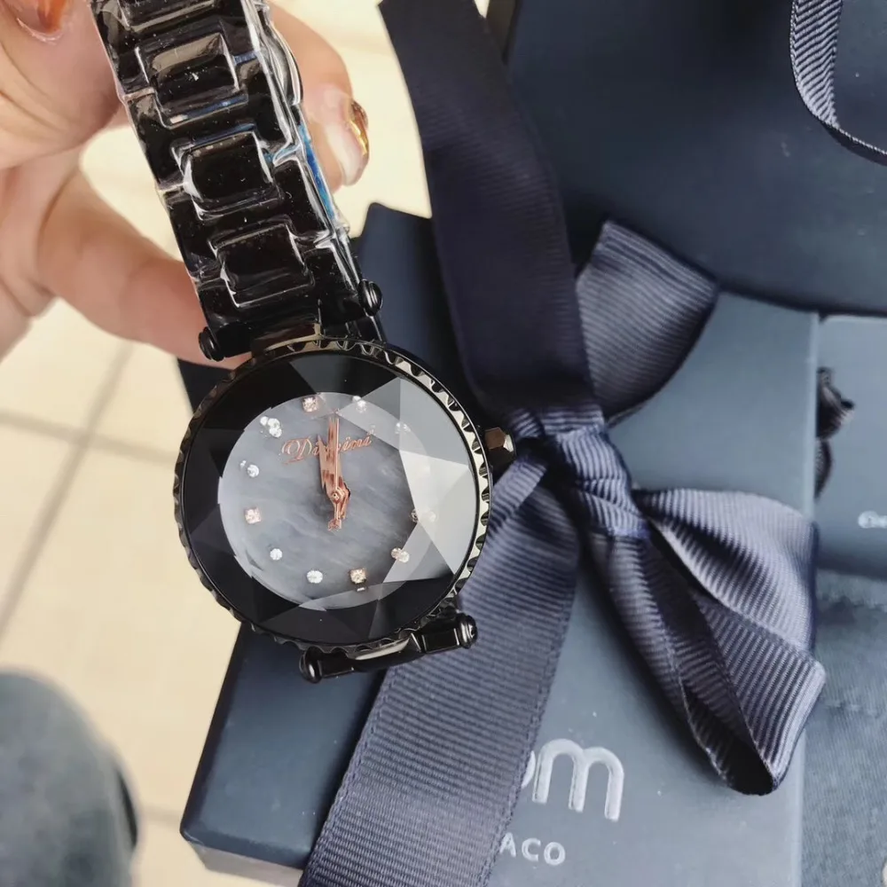 Meninas Estudante Pulseira de Aço Completo Relógio de Quartzo Montre