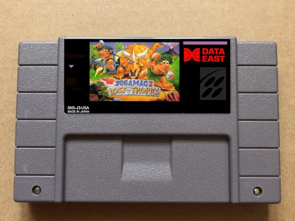

JOE & MAC 2 USA-NTSC version 16 bit 46 pins video games !