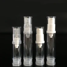 50 шт./лот косметика парфюмерия диспенсер 5 мл/10 мл безвоздушные флакон для косметических средств флакон для эфирных масел
