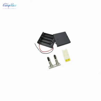 

30Pcs 4xAA Battery Case Holder Socket Wire Junction Boxes With Wires, Switch&Cover, KF2510 Header and Crimps