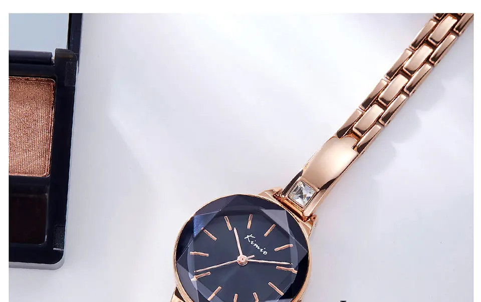 KIMIO женские часы-браслет для женщин модные часы с красным циферблатом Топ бренд Роскошные женские наручные часы Часы Relogio Feminino
