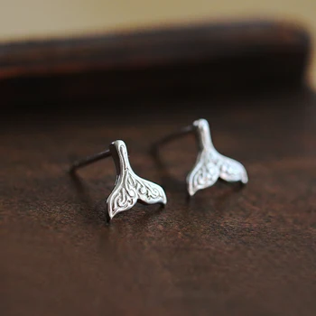 

2019 Korean Fashion Silver Color Mermaid Tail Earrings For Women Girls Romantic Earrings Party Jewelry Pendientes Brincos