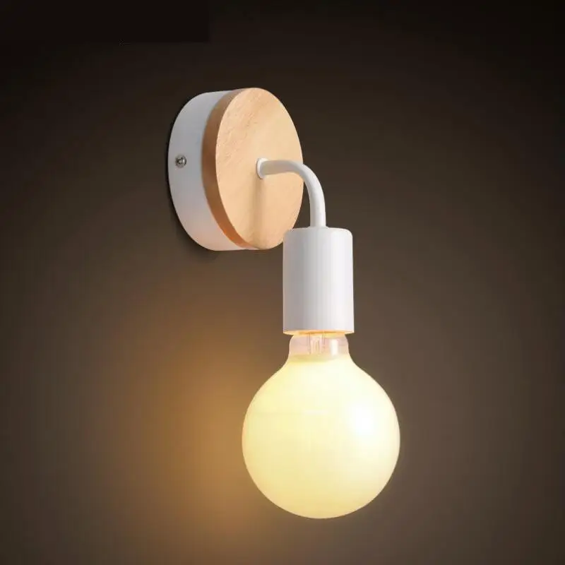 

Modern wood Wall Light Sconce Indoor Wall Lights For Home Decorative Lighting Fixtures Nordic Lighting Industrial Style Lighting