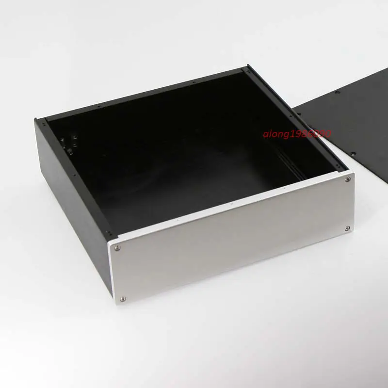 DIY Full Aluminum Enclosure Case preamp// amp Chassis box 430*90*360mm L14-30