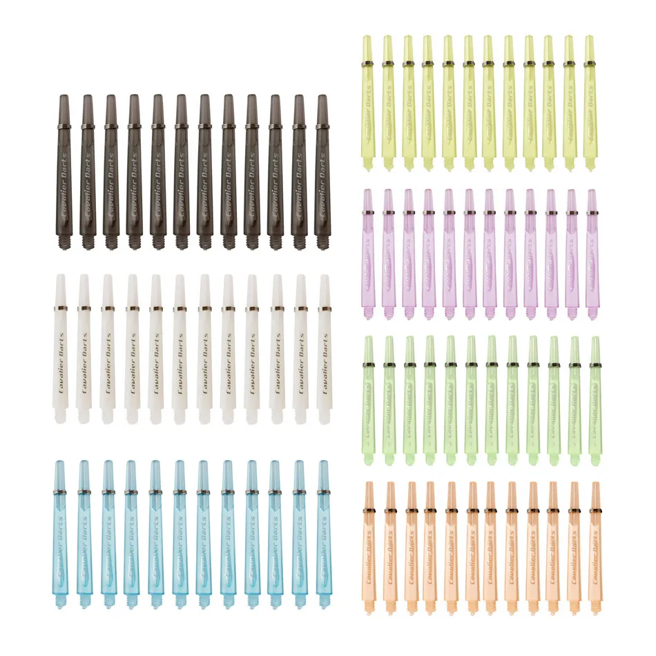 

24pcs Cavalier General 2BA Middle 35/45mm Mixed Professional Nylon darts shafts plastic shaft with O Ring Dart accessories