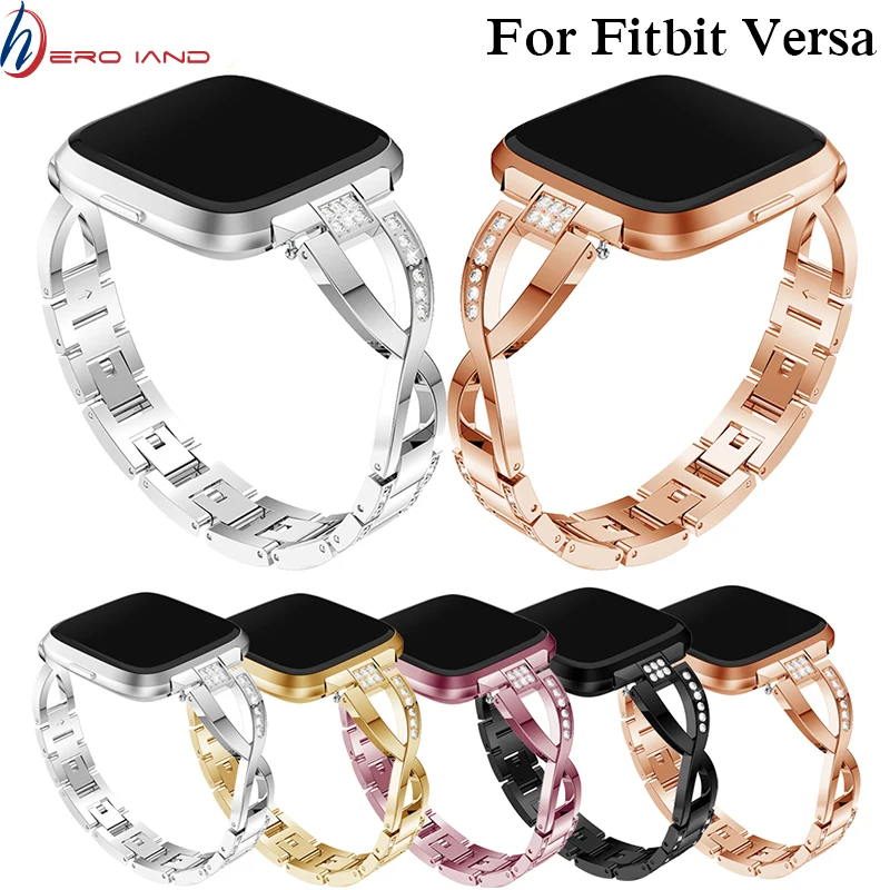 

Watch Strap For Fitbit Versa Bracelet Wrist Band Smart Accessories 125mm-190mm Elegant Luxury Replacement watch band correa belt