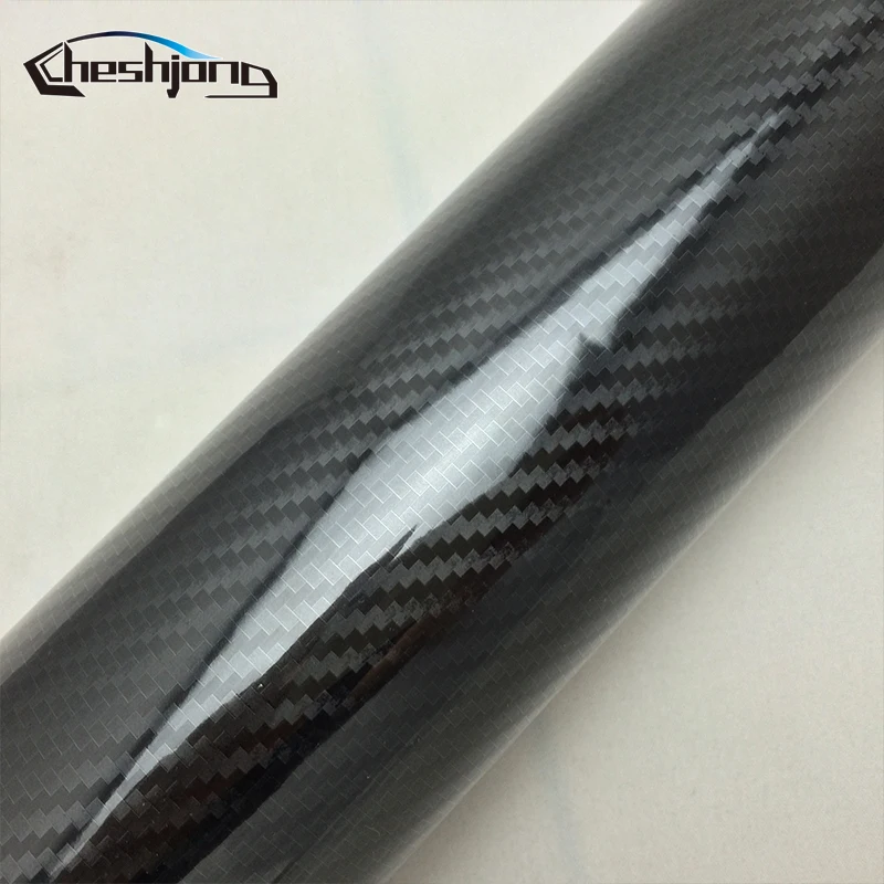 

5D Carbon Fiber Vinyl High Glossy Black 5D Texture Film Wrap Car Motocycle Decal Sticker Color Change