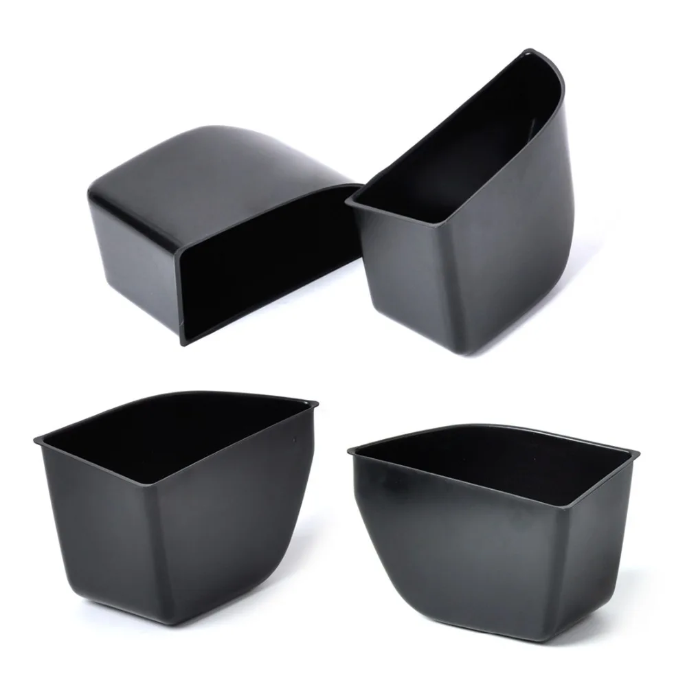 

4Pcs New ABS Black Front & Rear Door Armrest Secondary Storage Box Container Holder For Honda Accord 2008 2009 2010 2011 2012