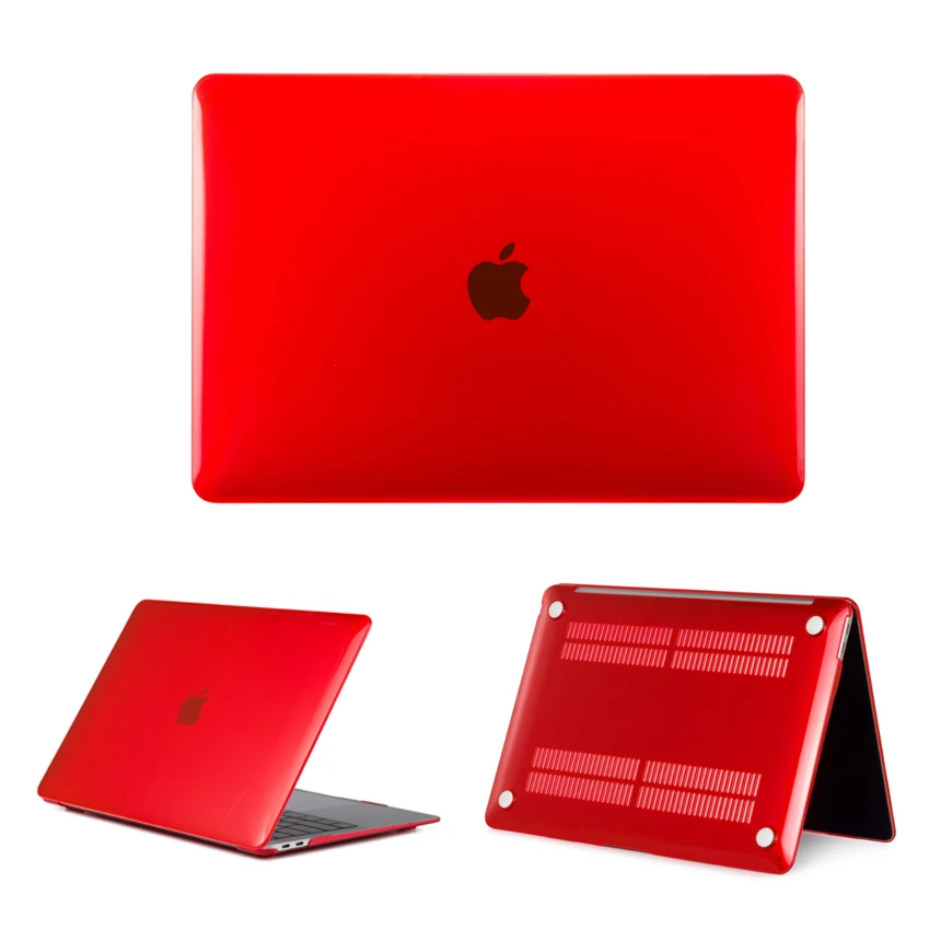 Crystal Clear Coque for Macbook New Air 13 Pro 13 2018 Laptop Case Transparent PVC for Macbook Air Pro Retina 11 12 13 15 Cover (7)